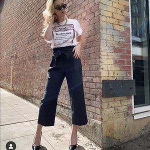 Zara paper bag pants